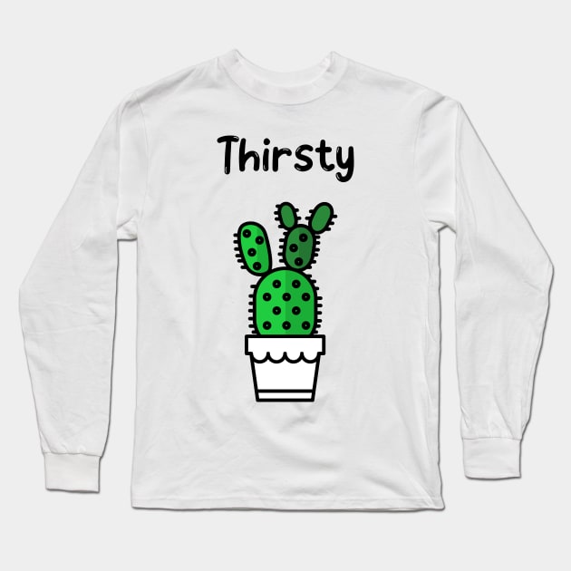 Thirsty Long Sleeve T-Shirt by barn-of-nature